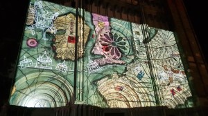 videomapping con cartografia storica 