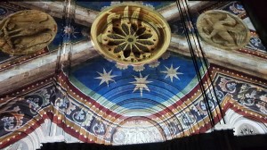 videomapping dettagli  basilica di Vercelli