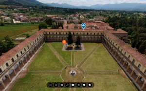 Air view: certosa di San Lorenzo, Padula