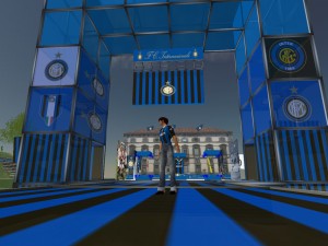 L'ingresso dell'isola dell'Inter in Second Life