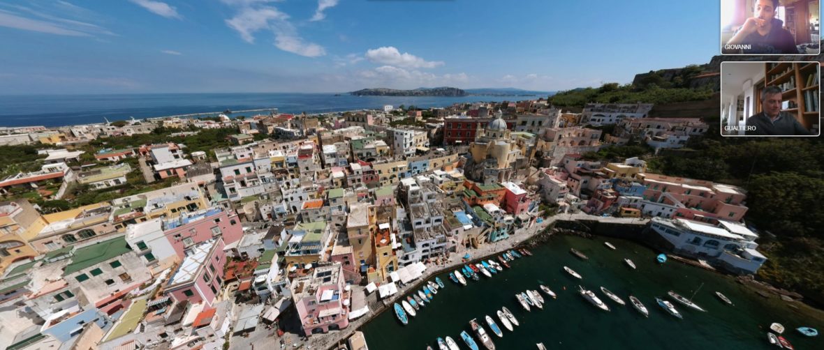 procida veduta aerea da drone