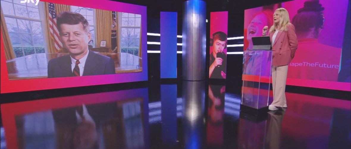 Kennedy imitato dalla AI su sky tg 24