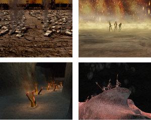 Divina Commedia virtuale: sequenza di rendering