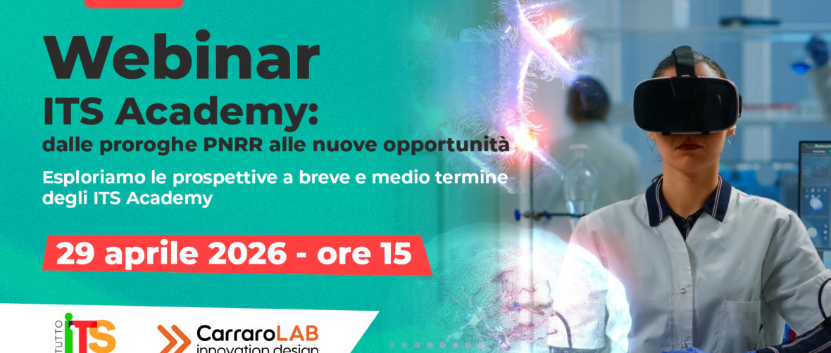 Webinar ITS Academy opportunità PNRR e oltre